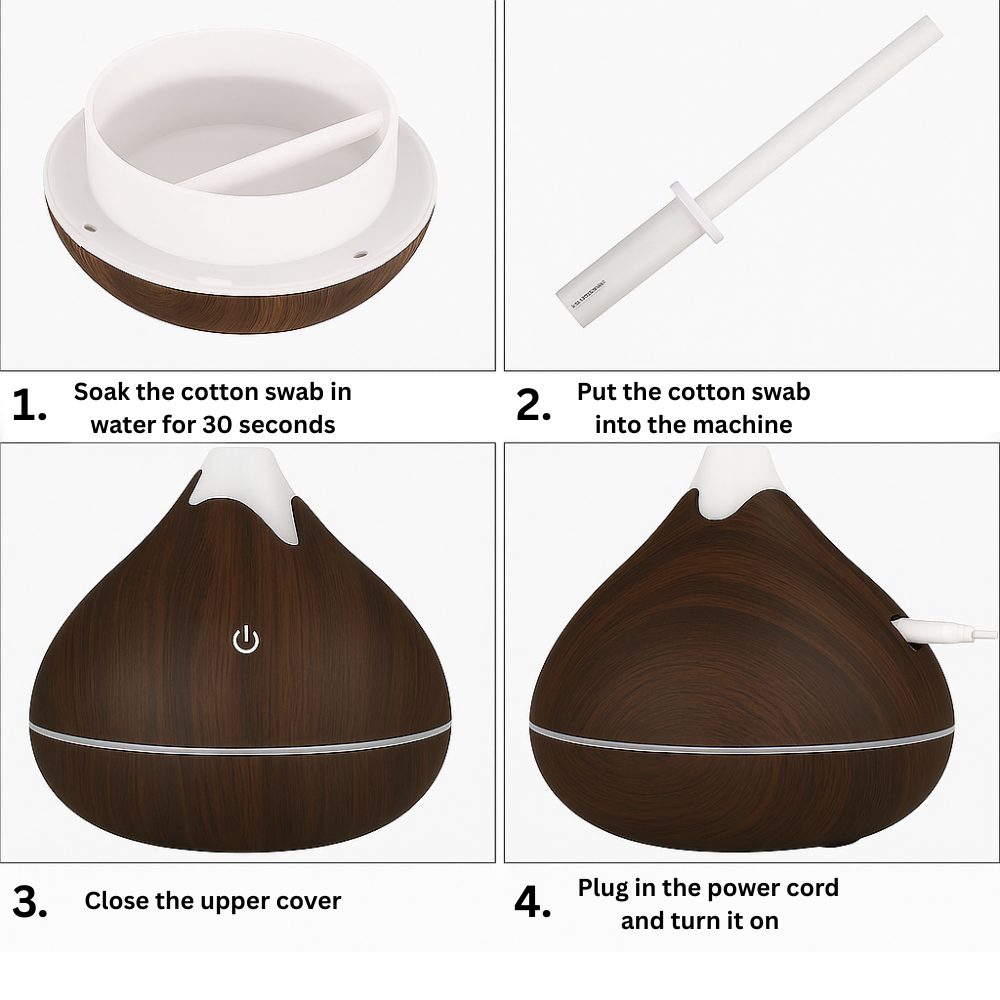 350 ML SnowMountain Air Humidifier/Essential Oil Diffuser