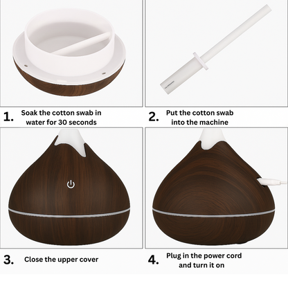 350 ML SnowMountain Air Humidifier/Essential Oil Diffuser